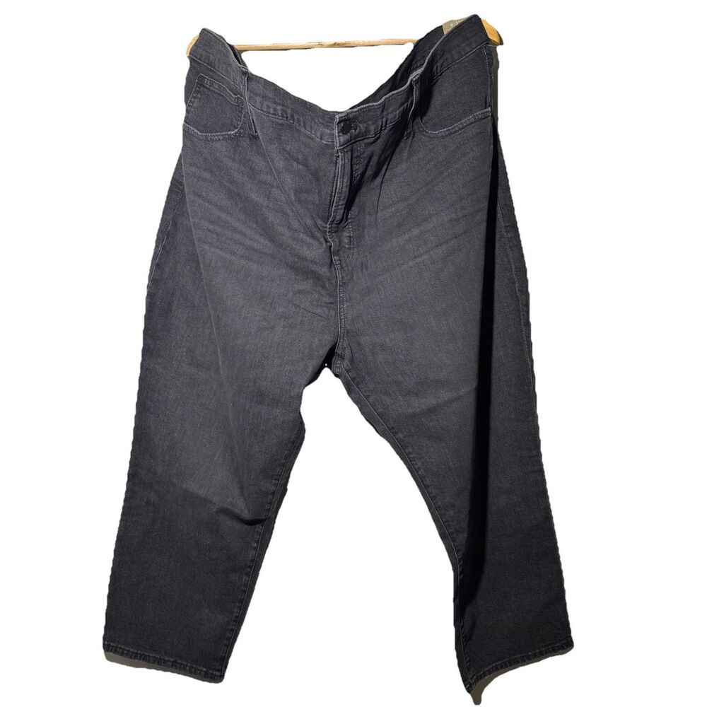 NEW! MADEWELL Black High Rise Perfect Vintage Crop Straight Leg Jeans Plus 37P